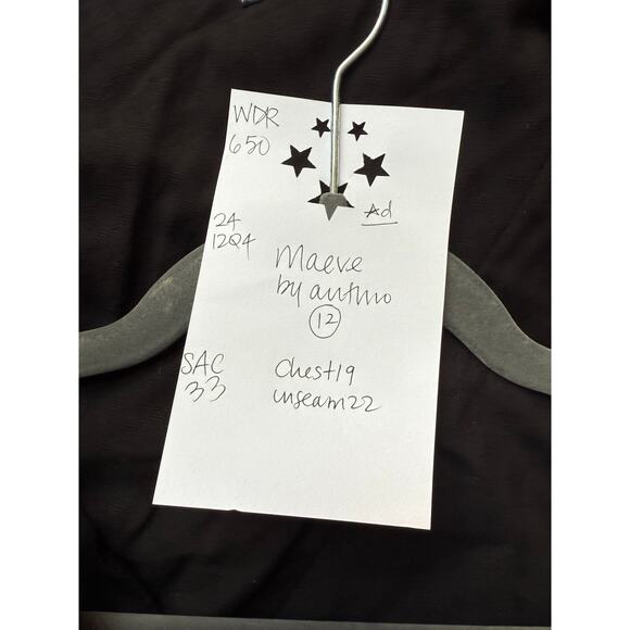 Maeve by Anthropologie Jumpsuit Women's 12 Black Crop Wide Leg MSRP$168 - Picture 3 of 7